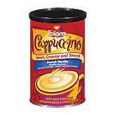 Folgers&nbsp;&nbsp;sweet, creamy and smooth french vanilla Full-Size Picture